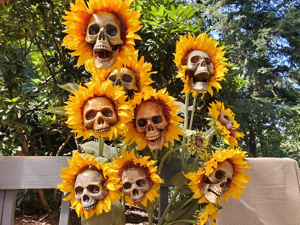 Sunflower Skulls Halloween