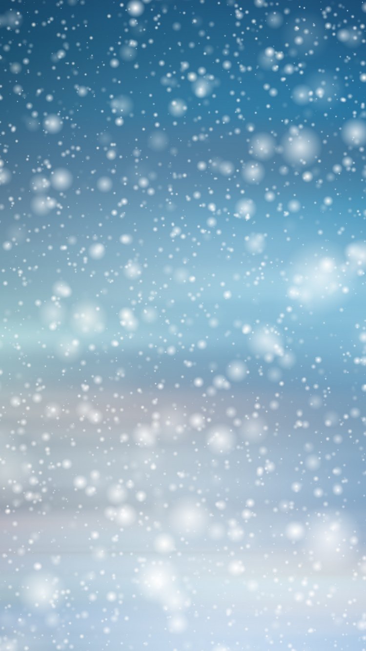 Download Glare, snowfall, Christmas, abstract wallpaper, 750x iphone iPhone 8