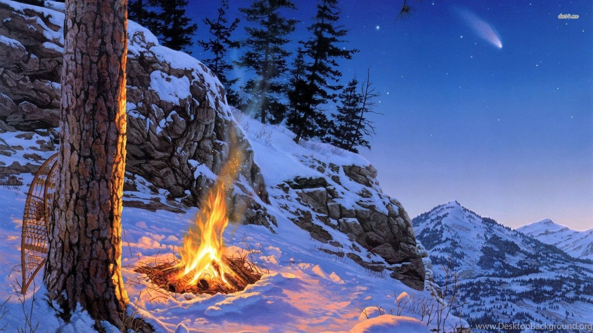 Winter Bonfire Wallpapers - Wallpaper Cave