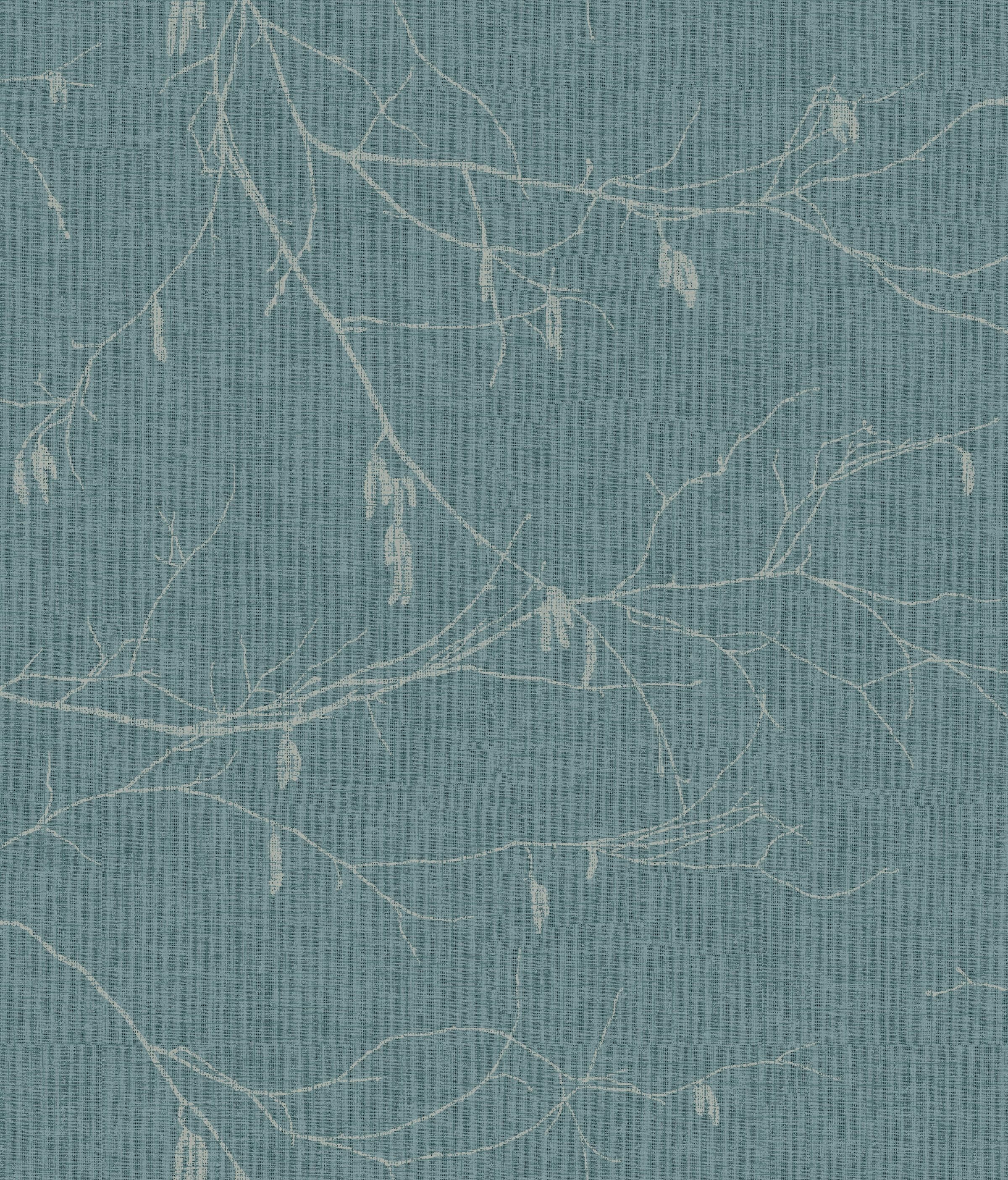 York Wallcoverings NR1520 Norlander Winter Branches Wallpaper Blue Savvy Decorator