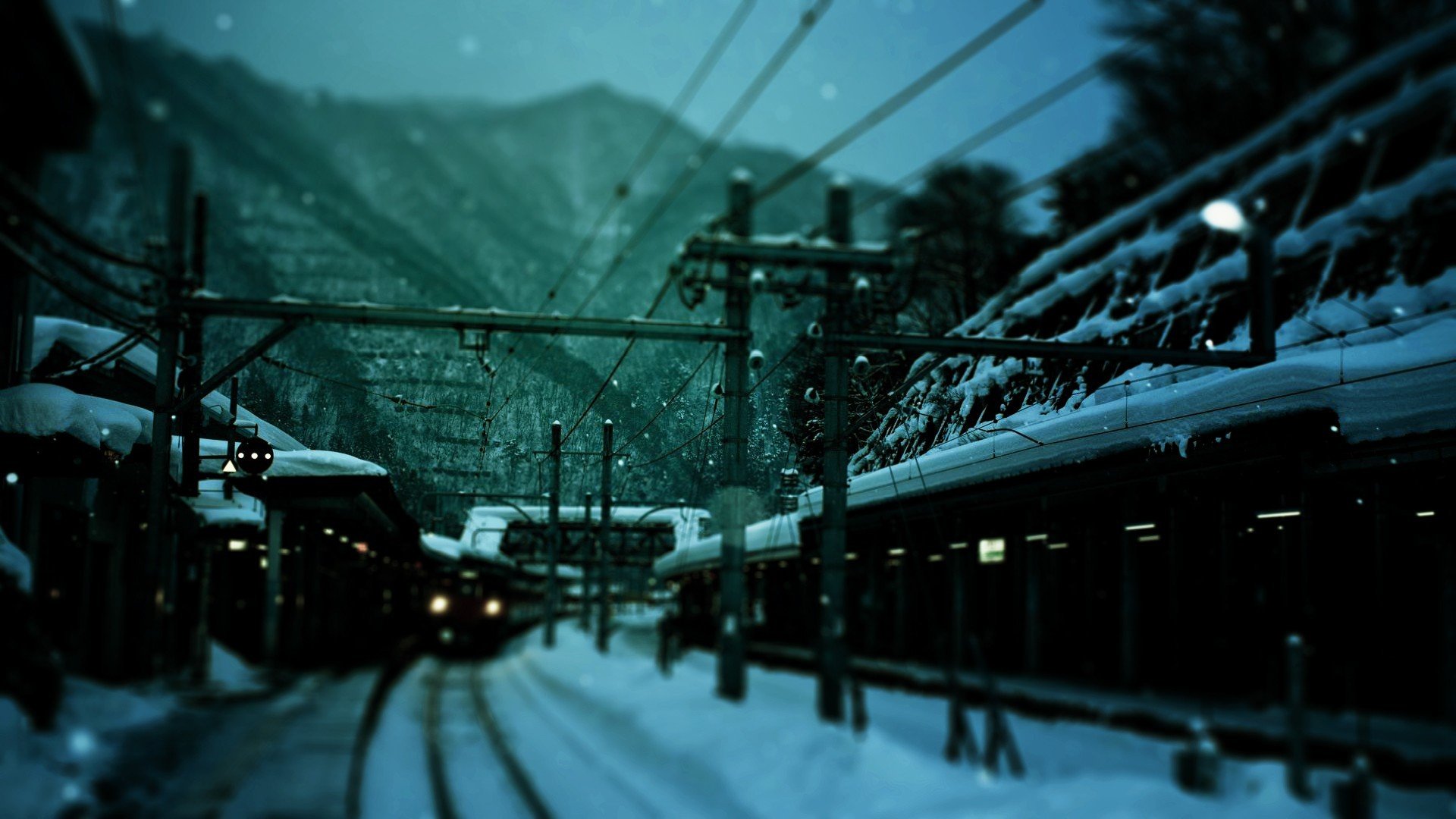 train, Winter, Railway station HD Wallpaper / Desktop and Mobile Image & Photo