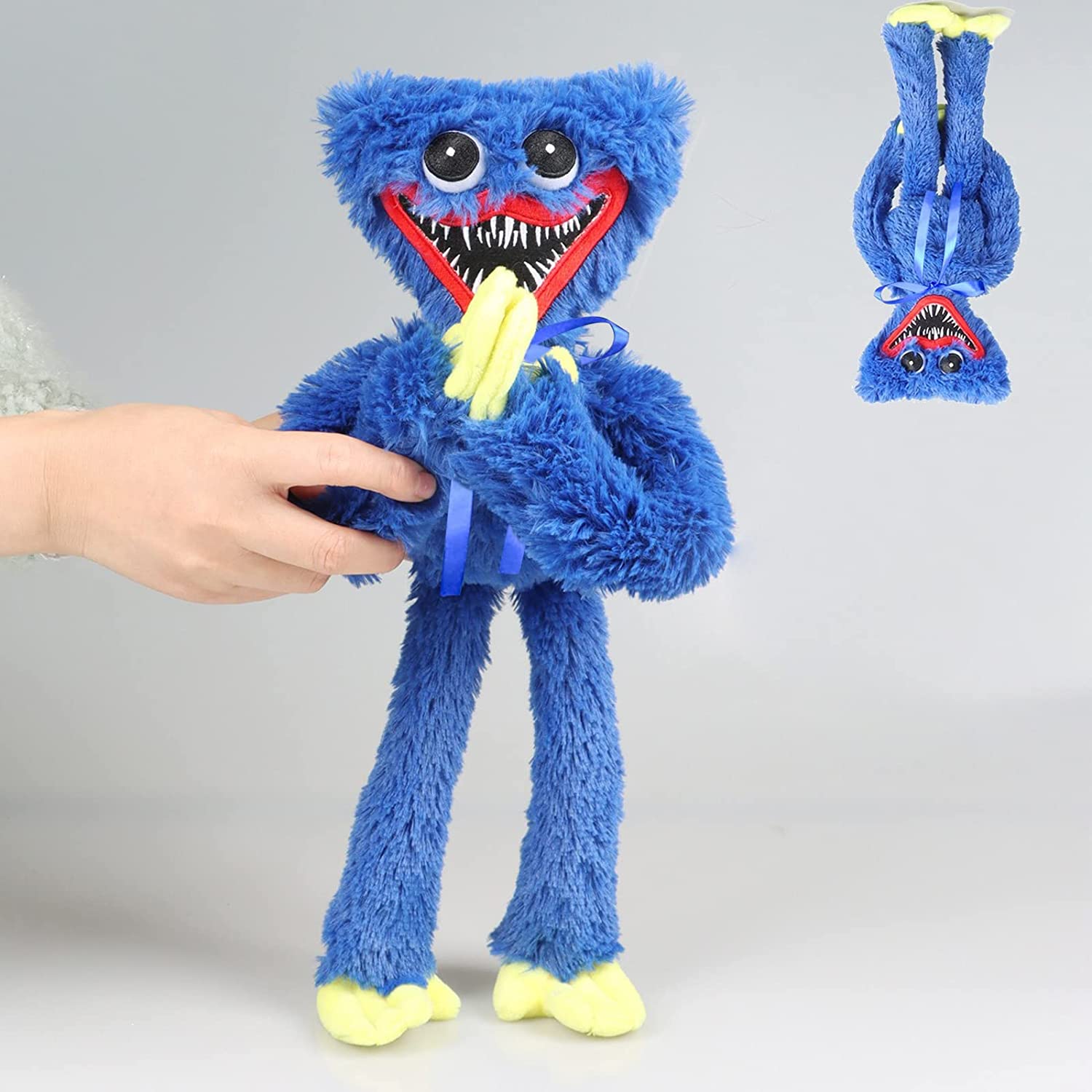 Aioco Huggy Wuggy Plush Doll, Poppy Playtime Huggy Wuggy Plush Toy, Blue Monster Horror Plush Monster Toy, Realistic Blue Sausage Monster Horror Christmas Stuffed Doll Gifts 1pcs, Everything Else