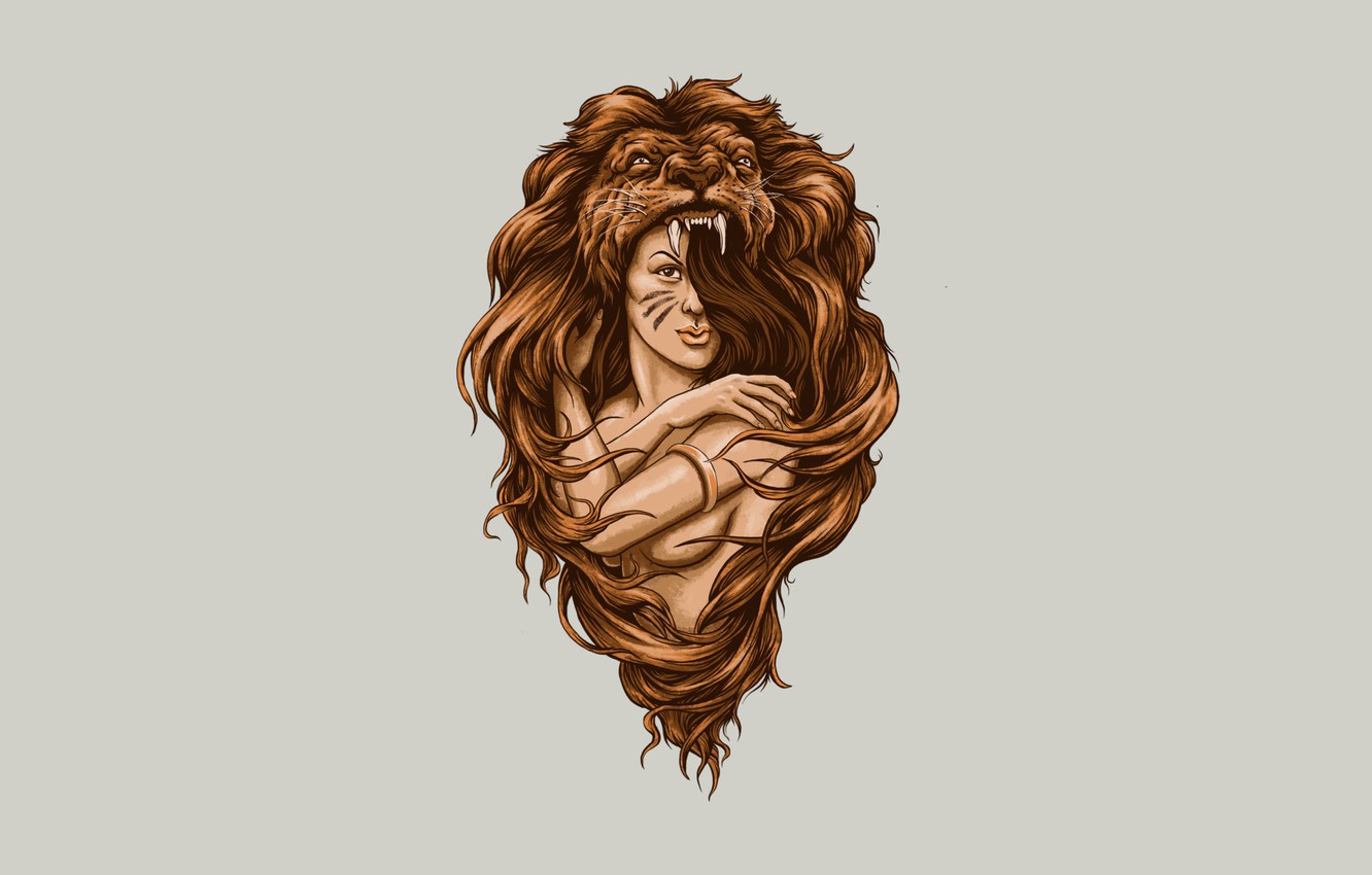 Wallpaper girl, background, hair, Leo image for desktop, section стиль