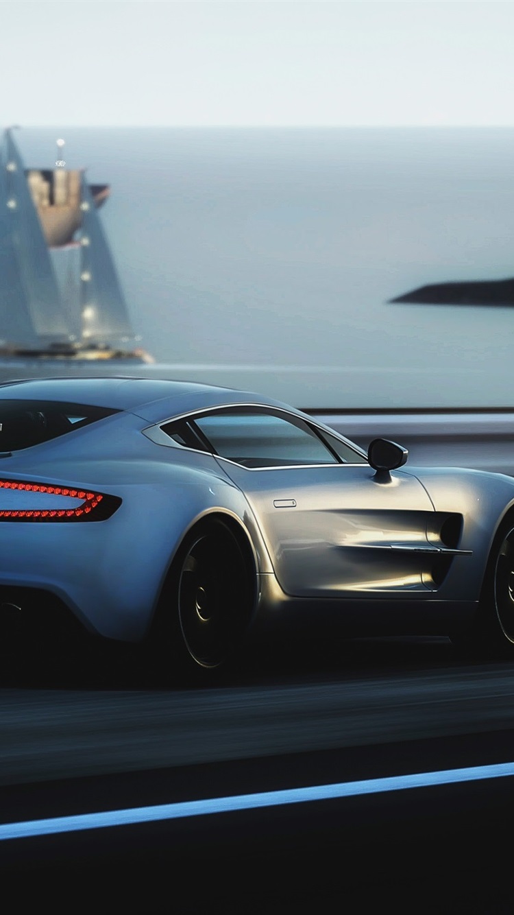 Aston Martin ONE 77 Supercar Speed 750x1334 IPhone 8 7 6 6S Wallpaper, Background, Picture, Image