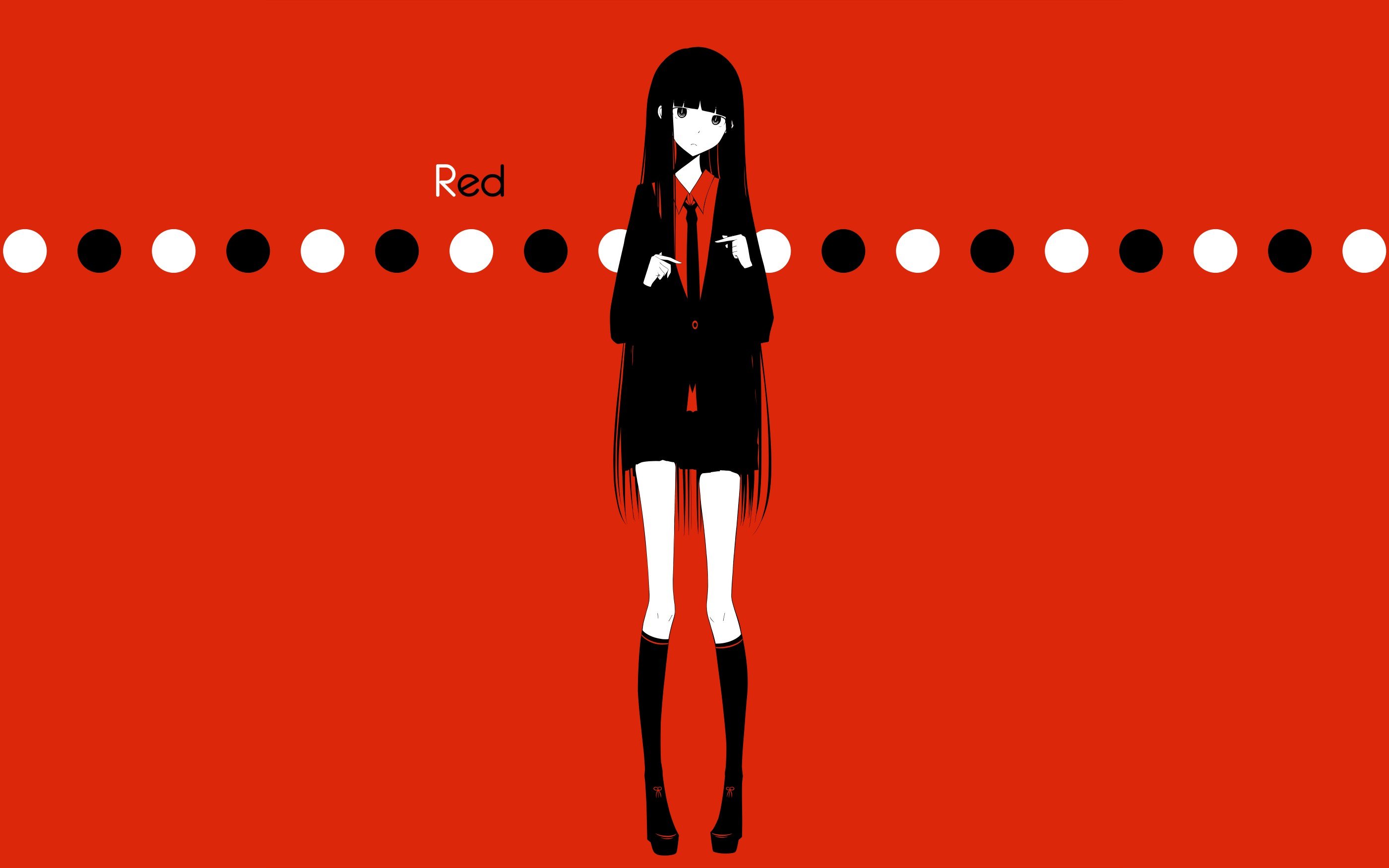 Red And Black Anime Girl Wallpapers Wallpaper Cave