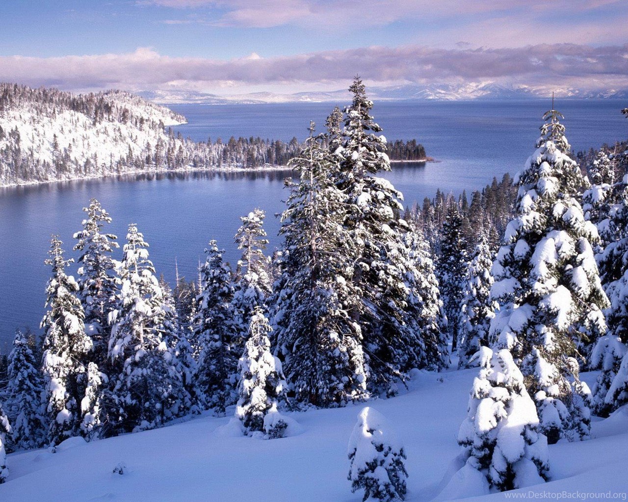 Lake Tahoe Winter Wallpaper. Desktop Background