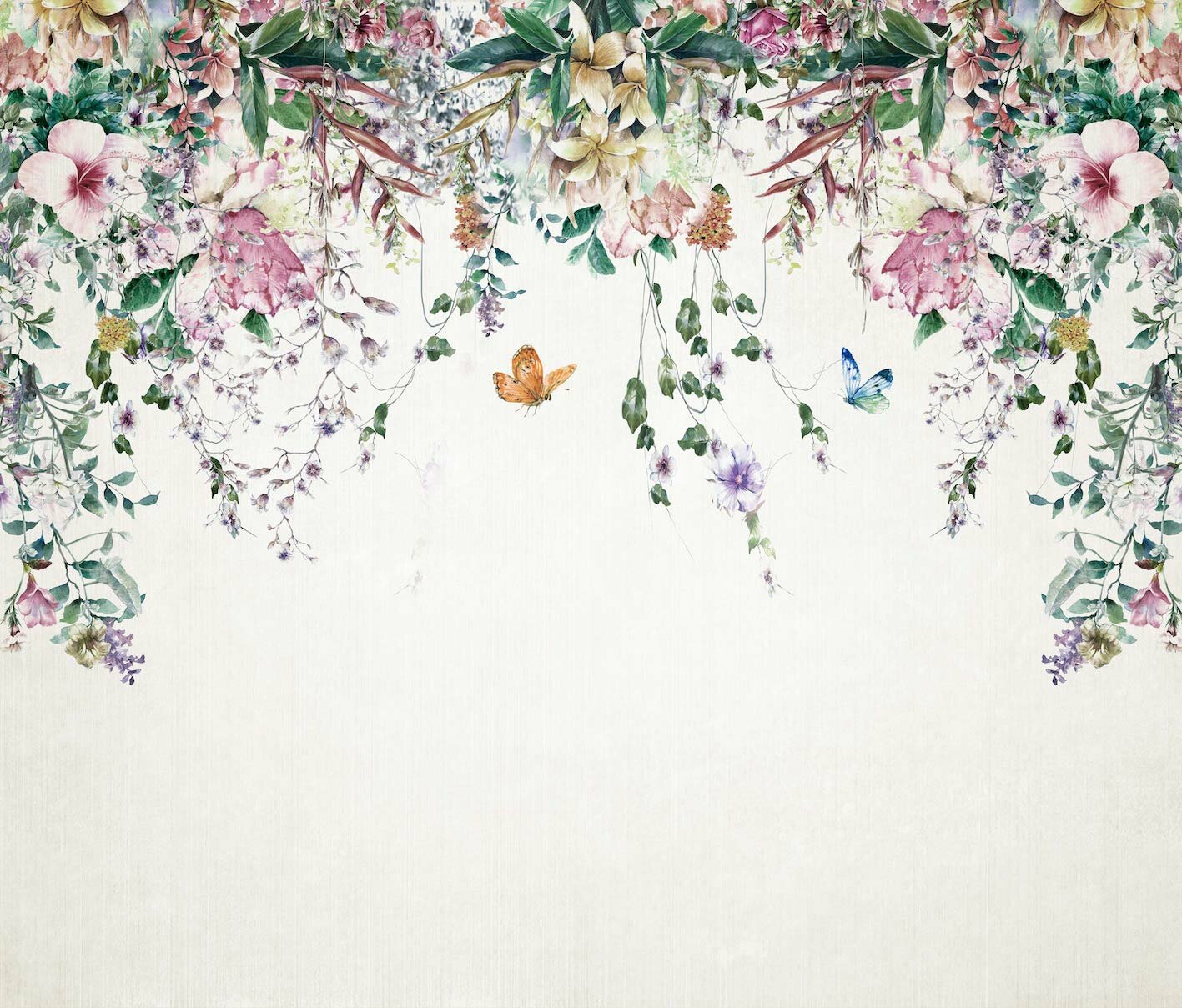 Bayou Breeze Catalano Peel And Stick Colorful Flowers And Leaves Floral Removable Wallpaper