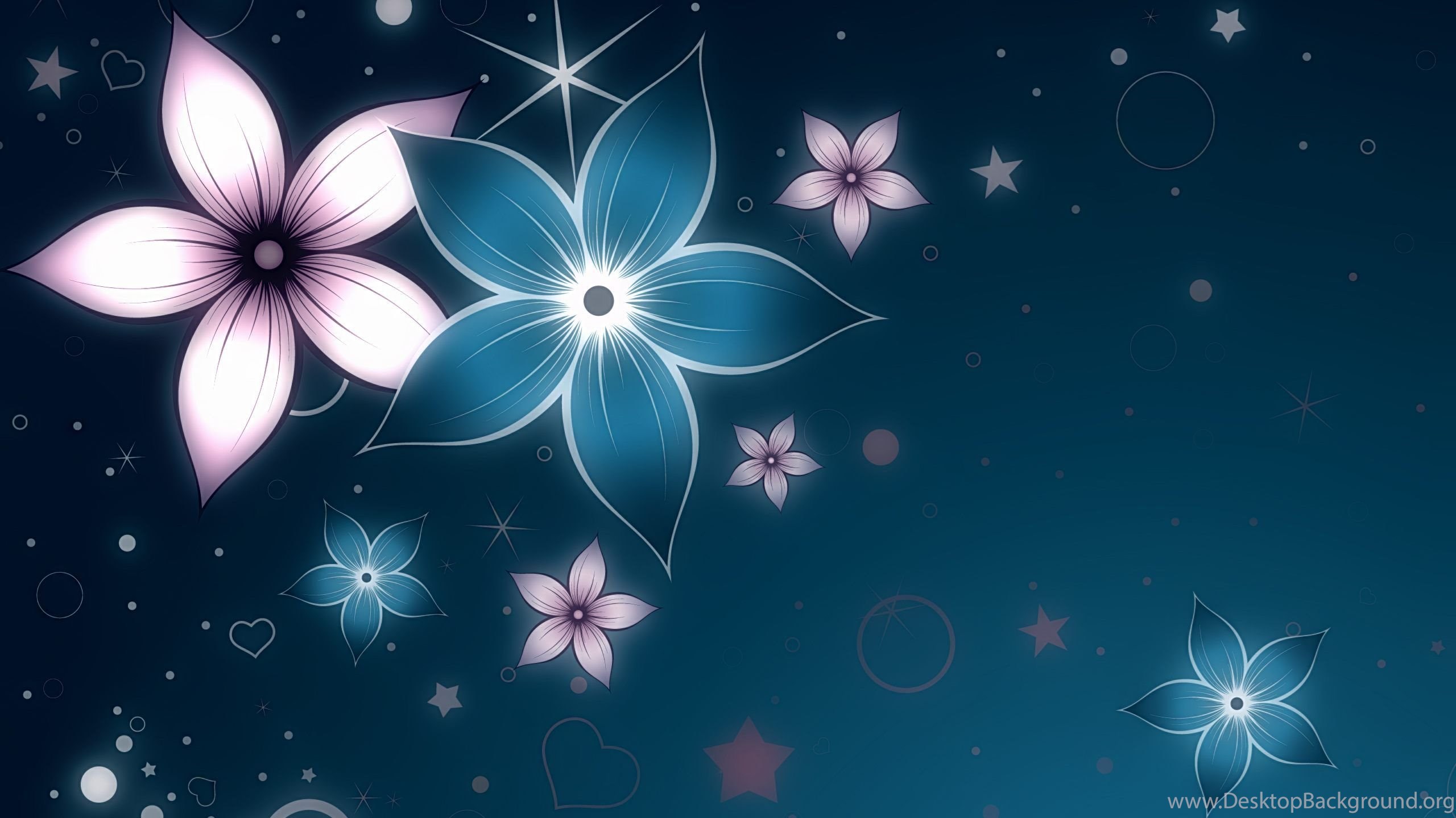 Flowers Vector Art Wallpaper HD Free Download For Desktop Desktop Background