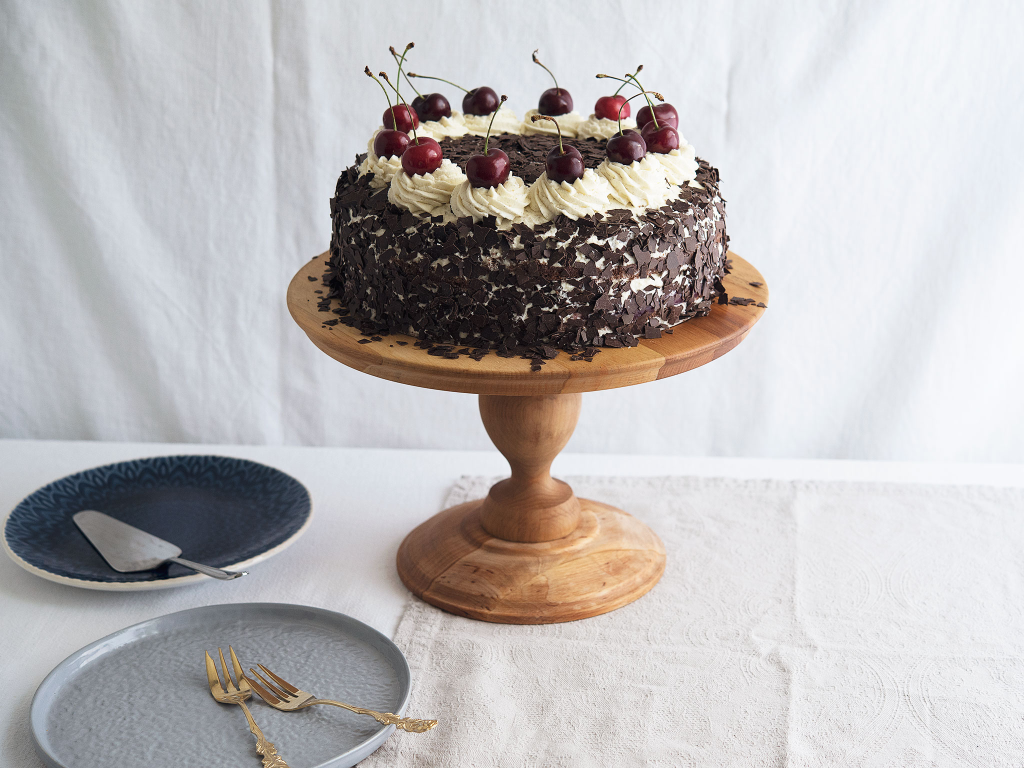 Black Forest cake. Recipe with Video