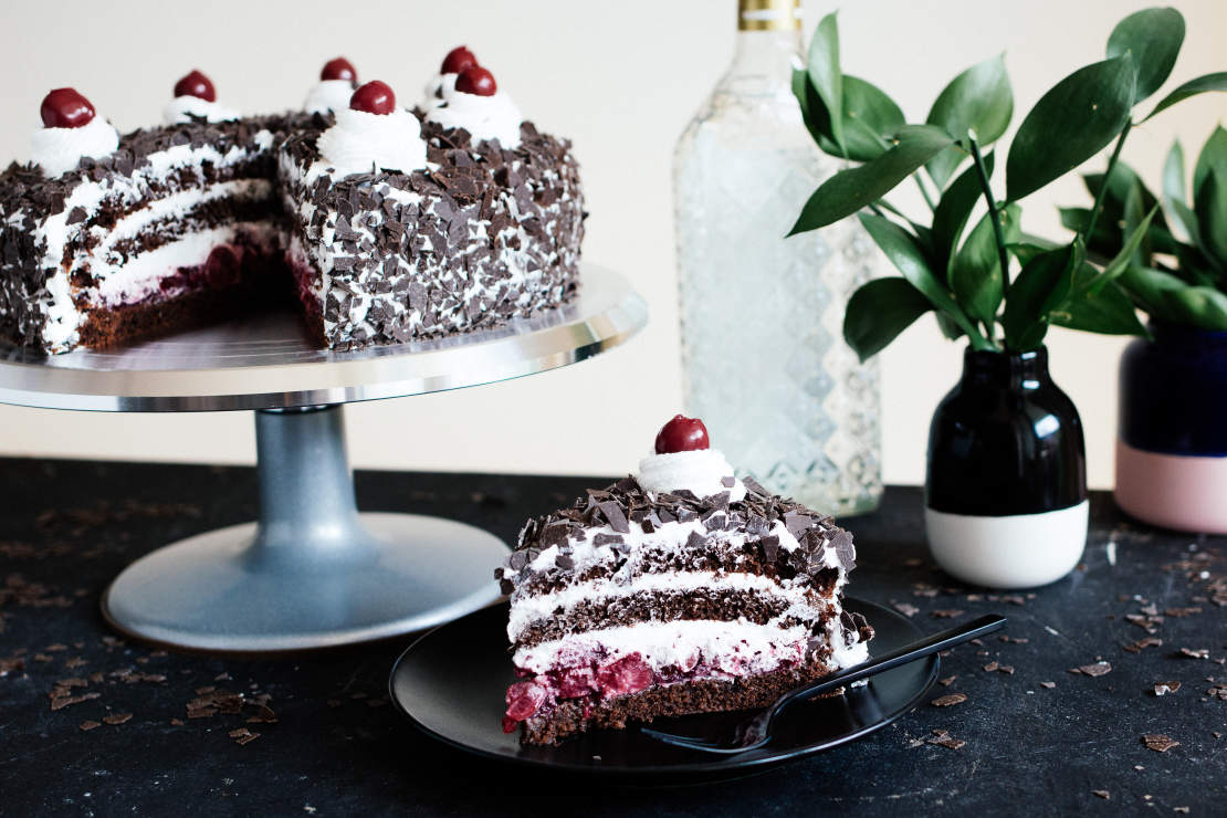 Vegan easy German Black Forest Cake