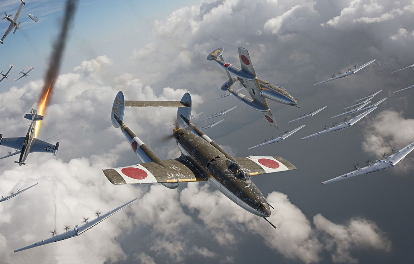 Wallpaper fiction, war, fighters, bombers, Experimental Aircraft, japanese secret projects, Imperial Japanese Navy, Japanese secret projects image for desktop, section авиация