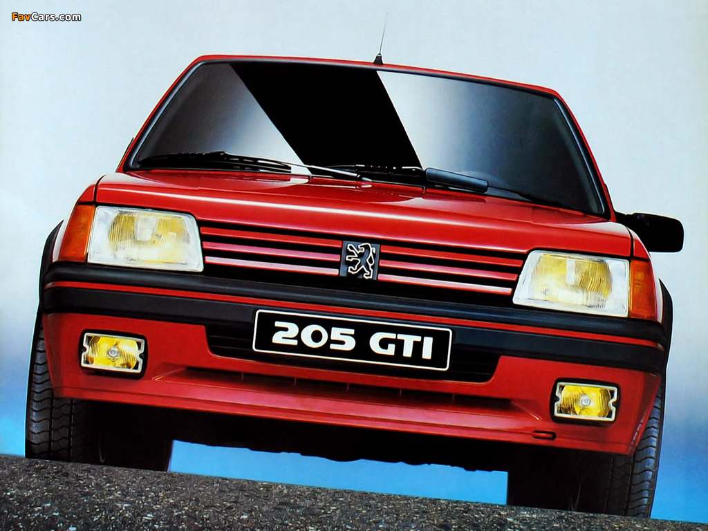 Peugeot 205 GTi 1984–94 wallpaper (1024x768)