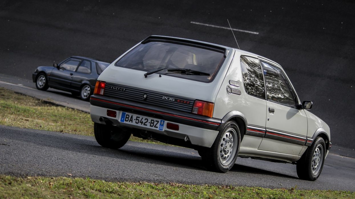 Peugeot 205 gti cars coupe french blanc white wallpaperx1152