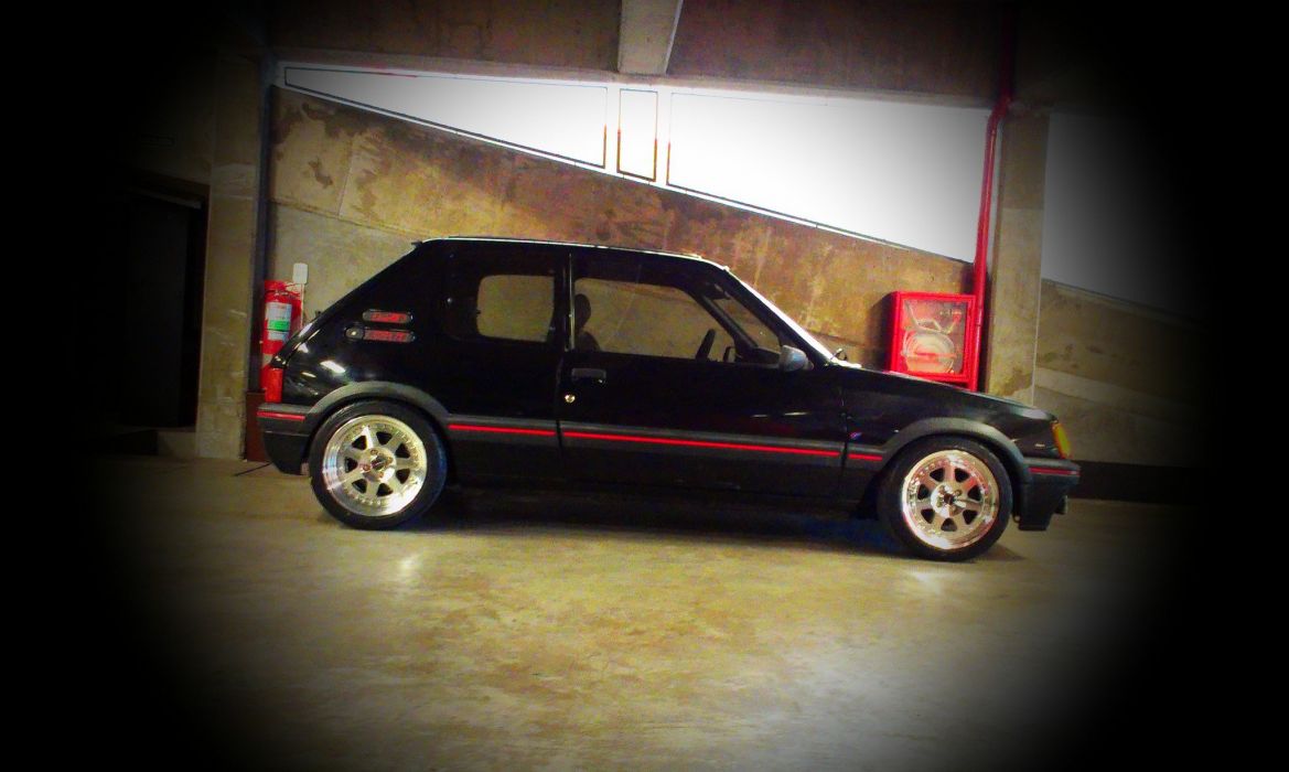 Peugeot 205 gti cars coupe french black wallpaperx1226