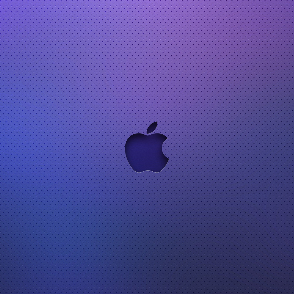 Purple Apple Logo. iPad Wallpaper free iPad wallpaper & background