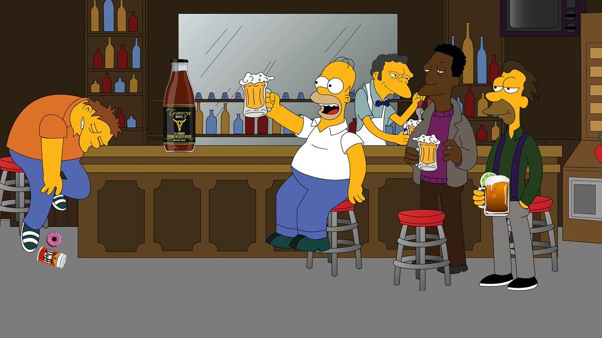 Cerveza Mixers. Homer simpson beer, Cartoon art, Homer simpson