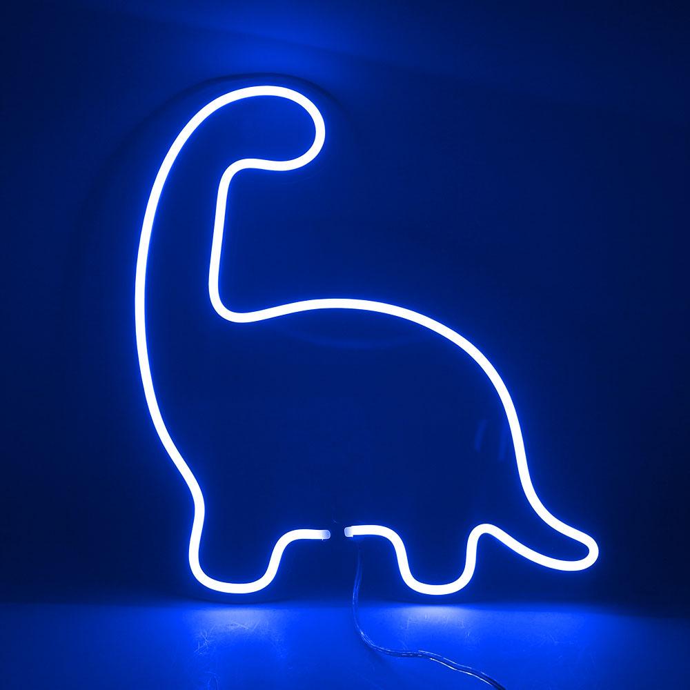 Little Dinosaur LED Neon Sign With Dimmer Bedroom Wall Decor 320*274mm