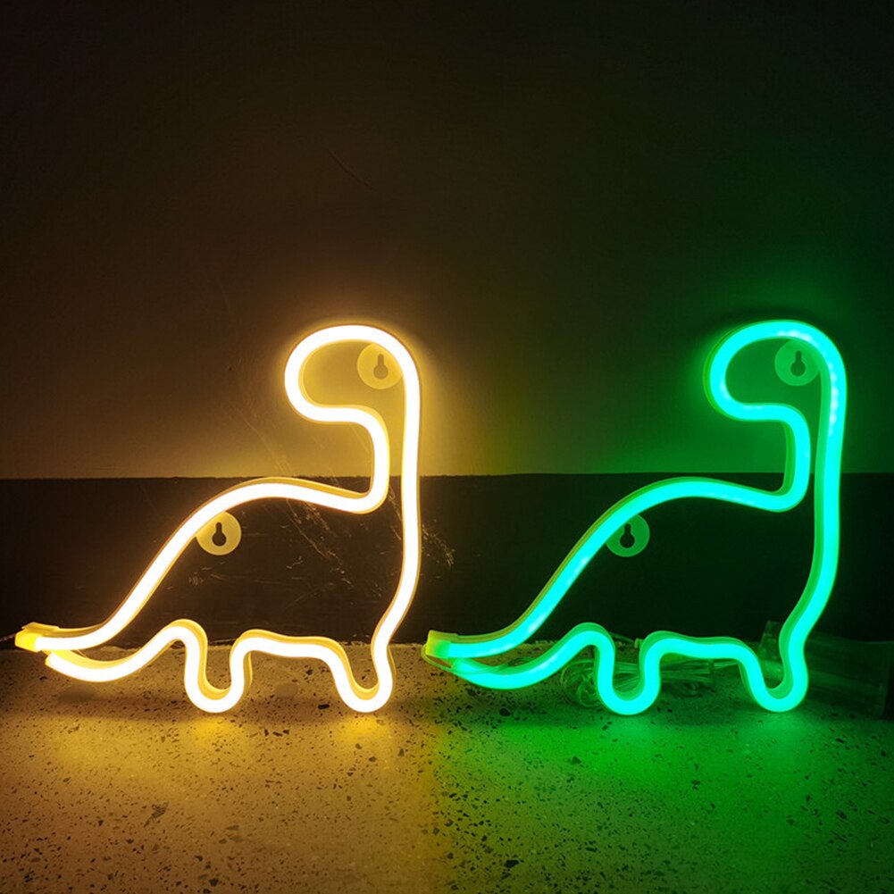 Touch Wall Lamp Home Decorations Dinosaur LED Neon Lights Colorful Home Party LED Light Wardrobe Night Lights. Novelty Lighting