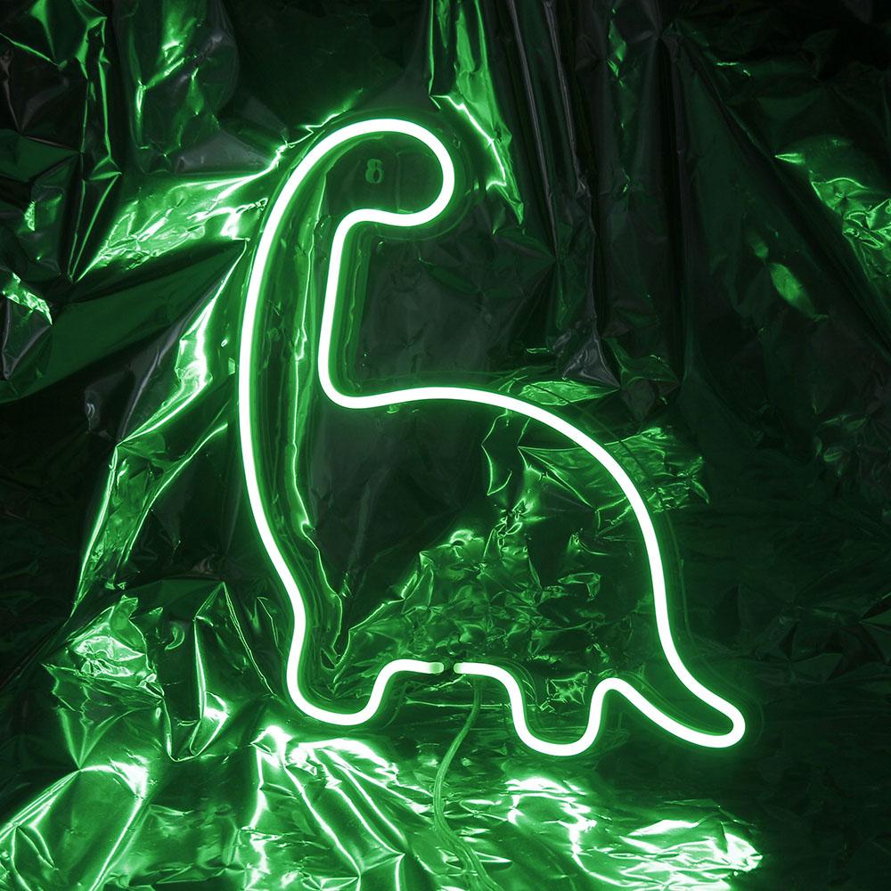 Little Dinosaur LED Neon Sign With Dimmer Bedroom Wall Decor 320*274mm