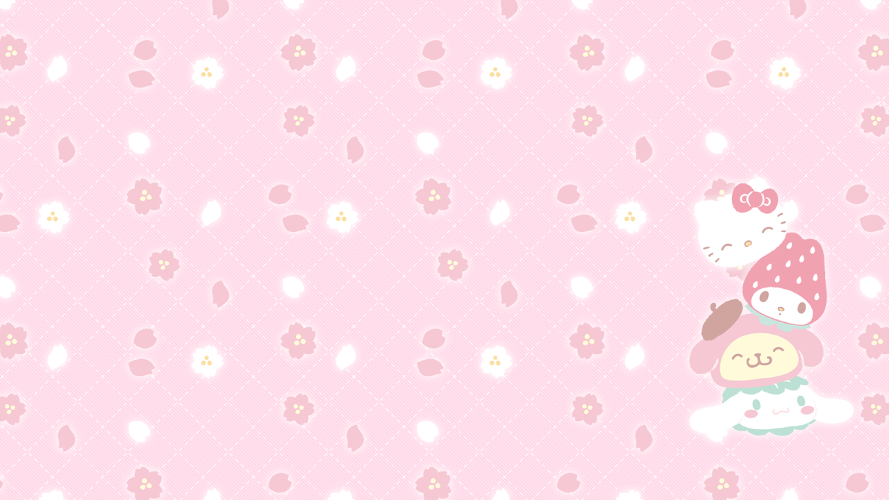 Pink Sanrio Desktop Wallpapers Wallpaper Cave