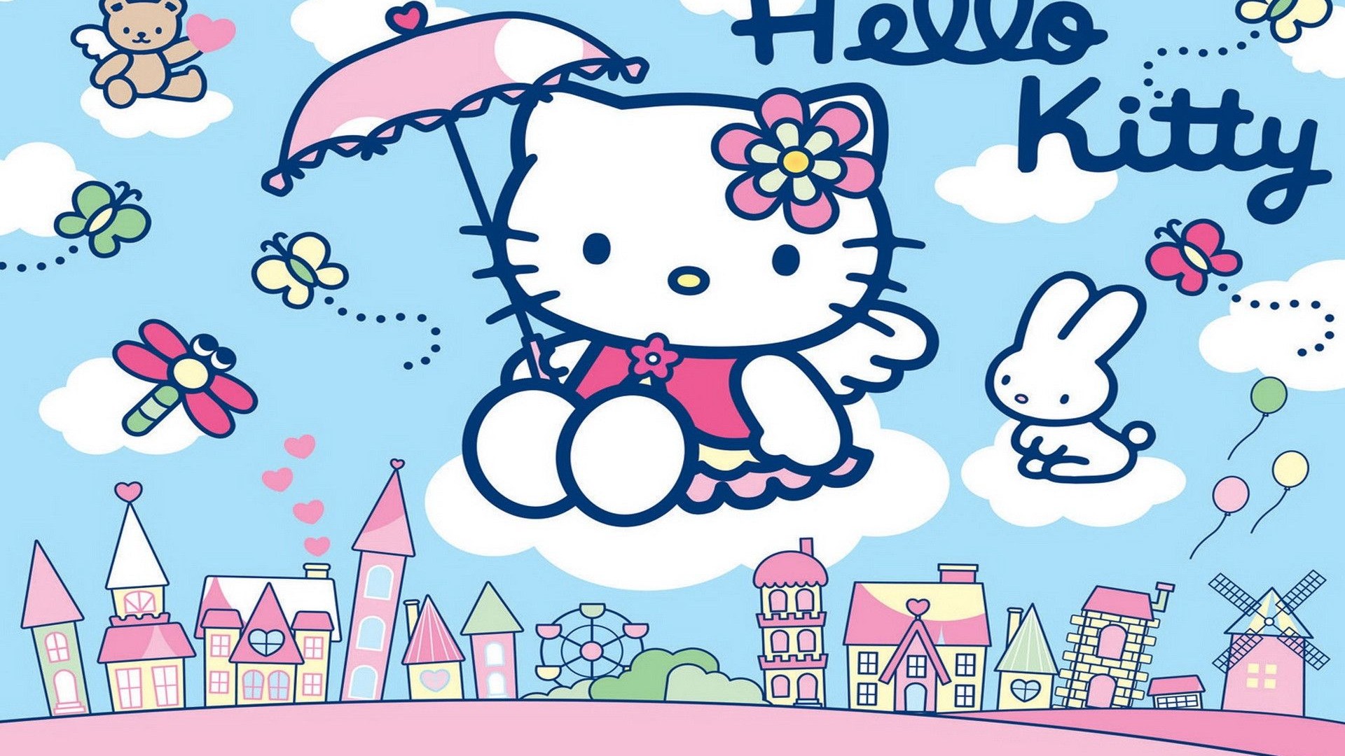 Desktop Wallpaper Sanrio Hello Kitty Cute Wallpaper