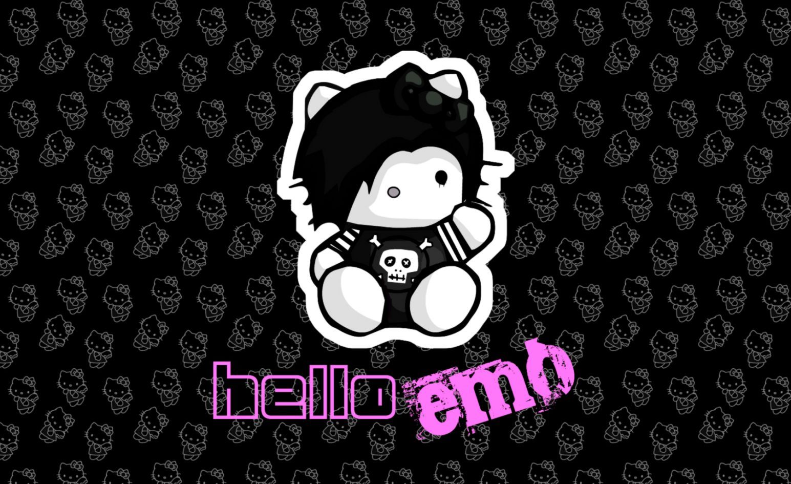 Emo Hello Kitty Wallpaper, HD Emo Hello Kitty Background on WallpaperBat