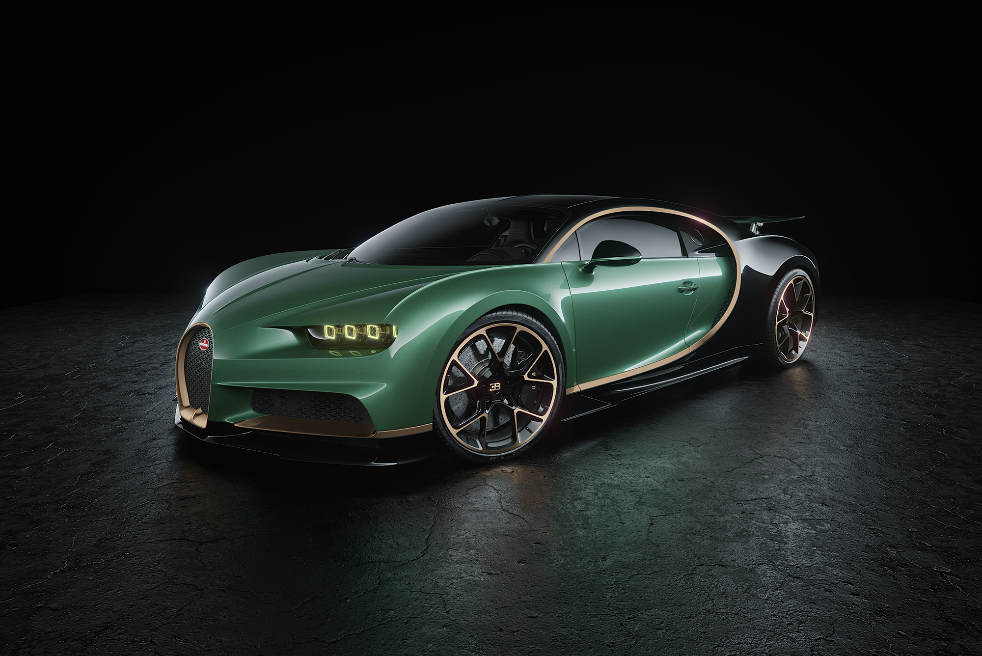 Green Bugatti Chiron CGI, HD Cars, 4k Wallpaper, Image, Background, Photo and Picture