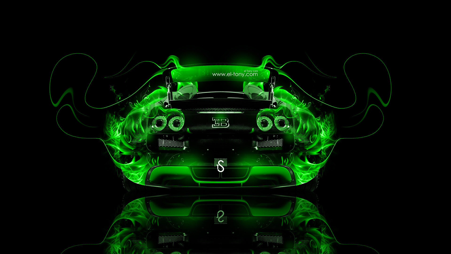 Green Bugatti Veyron Wallpaper