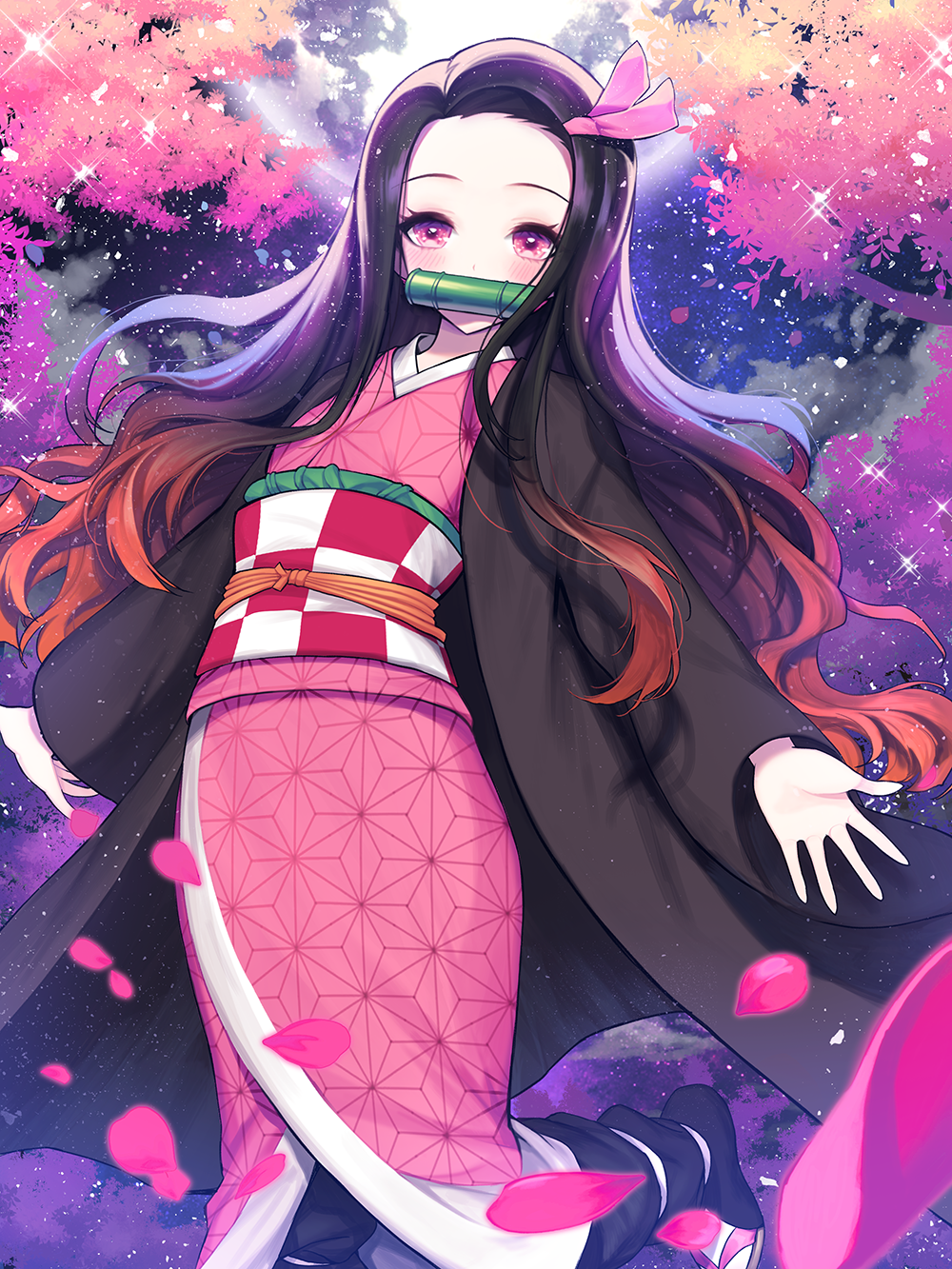 kamado nezuko (kimetsu no yaiba) drawn