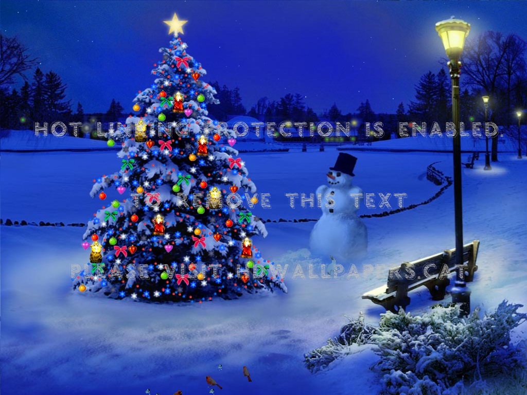 3D christmas tree scene entertainment