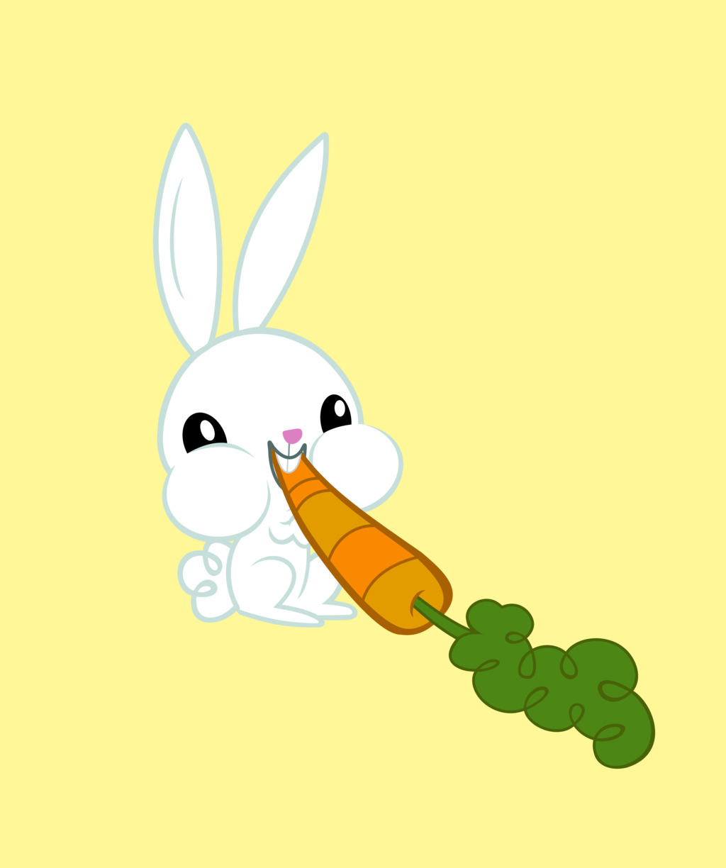 Angel Bunny eating a carrot Bunny Photo