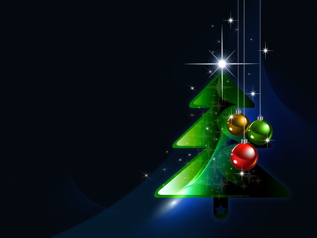 My Free Wallpaper Wallpaper, Christmas Tree 3D