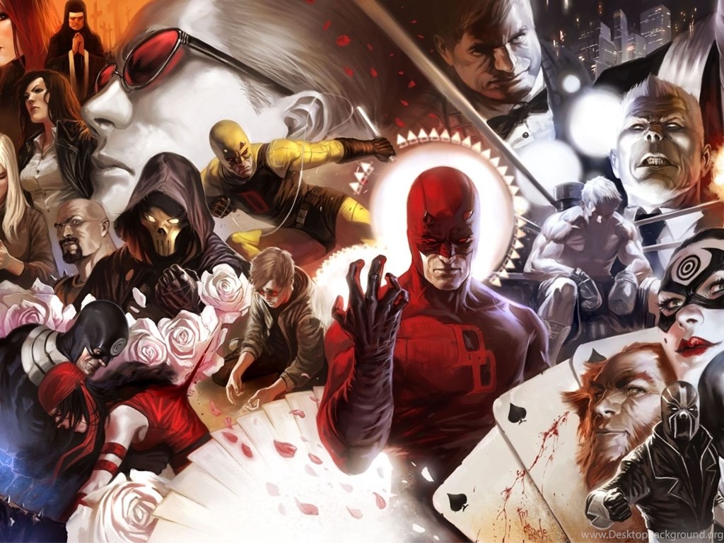Heroes Tv Series Daredevil Marvel Comics All The Desk Desktop Background