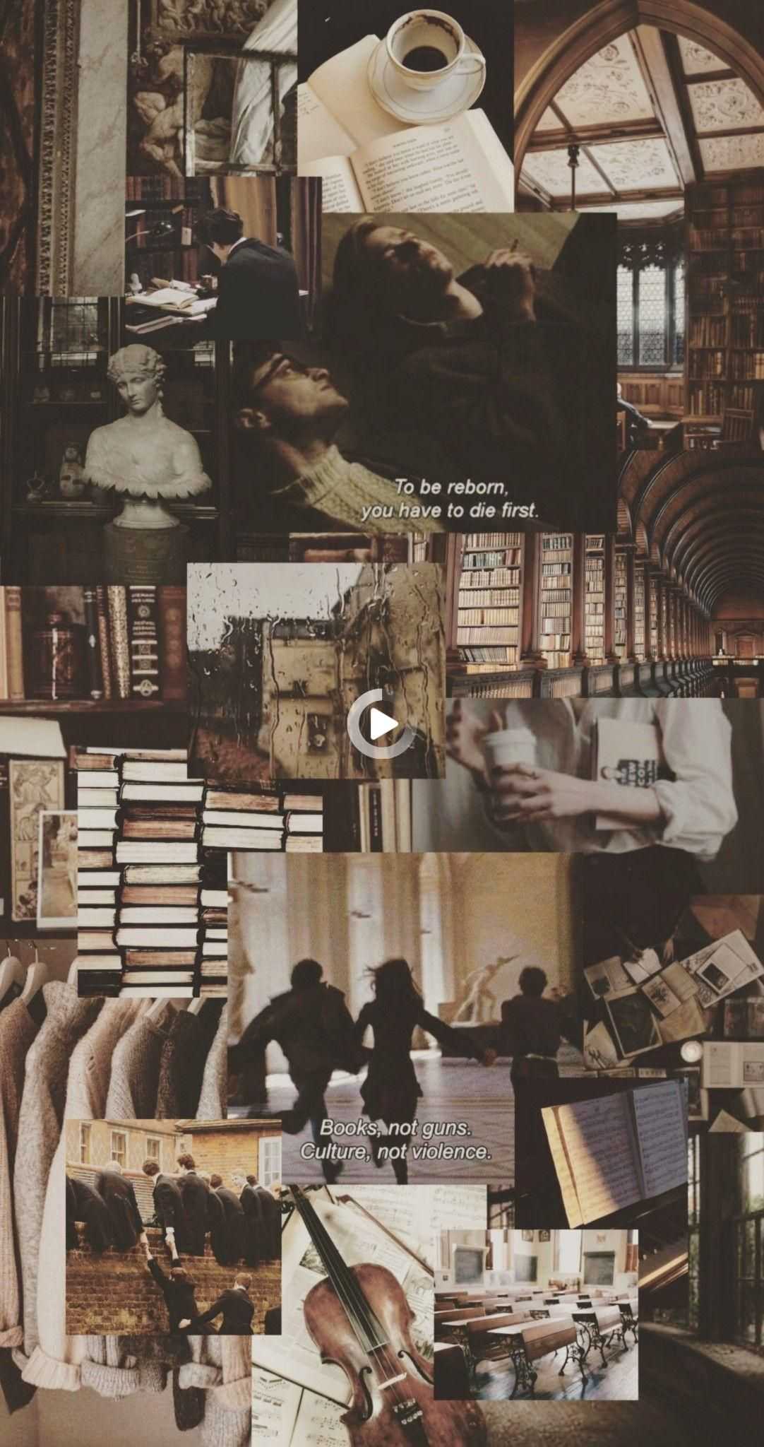 Dark Academia Aesthetic Wallpaper