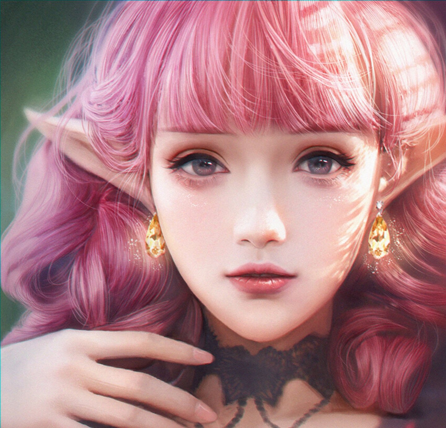 Pink hotsell elf wig