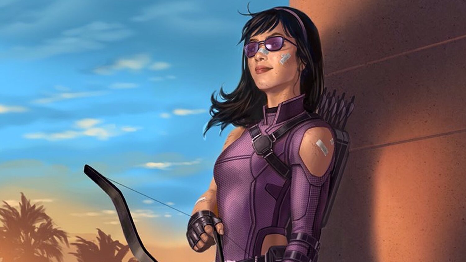 New HAWKEYE Set Photo Show Hailee Steinfeld in Costume as Kate Bishop