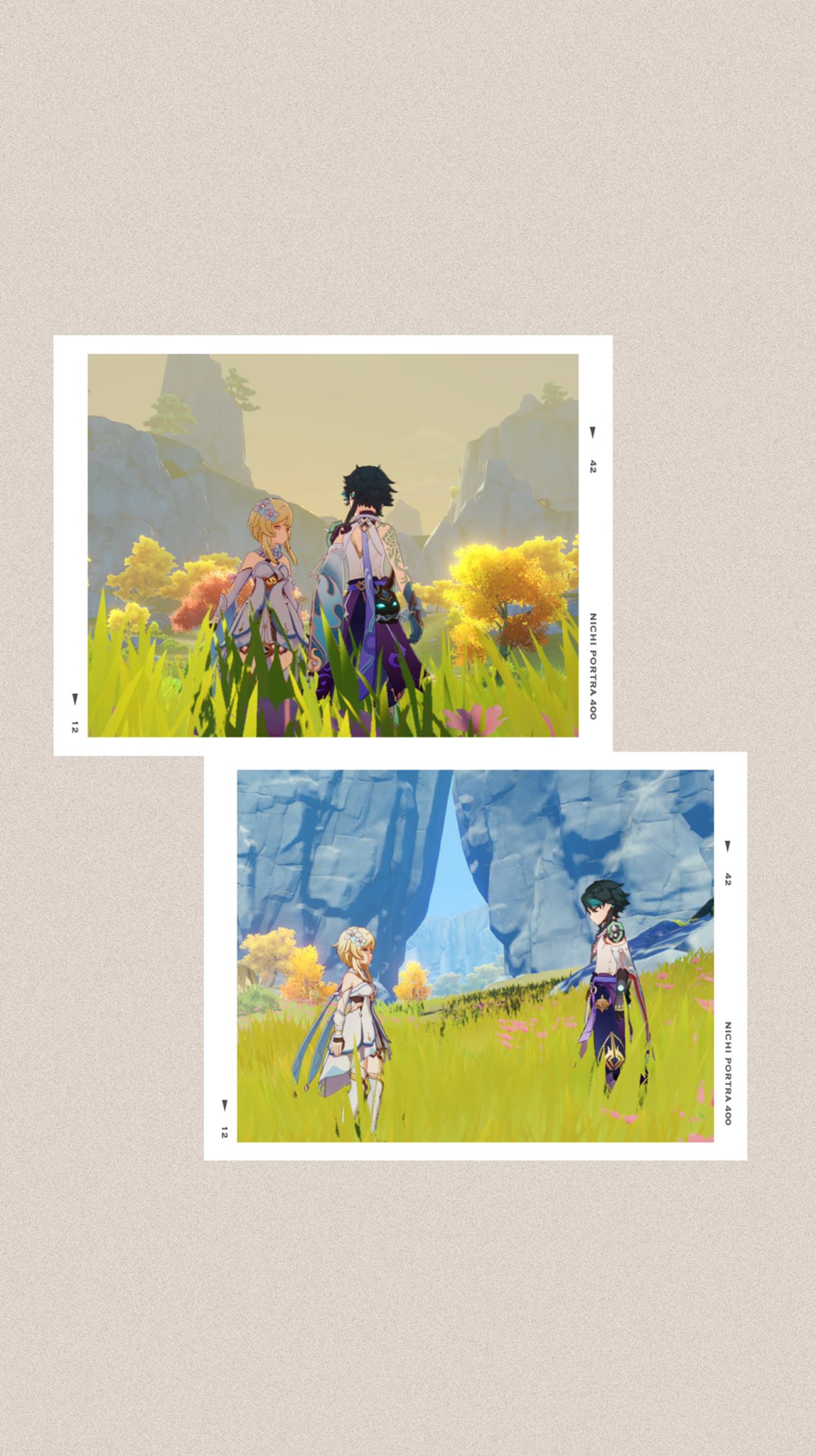 on Twitter: Wallpaper versions ✨ #xiao #lumine #xiaolumi #xiaolumine #GenshinImpact