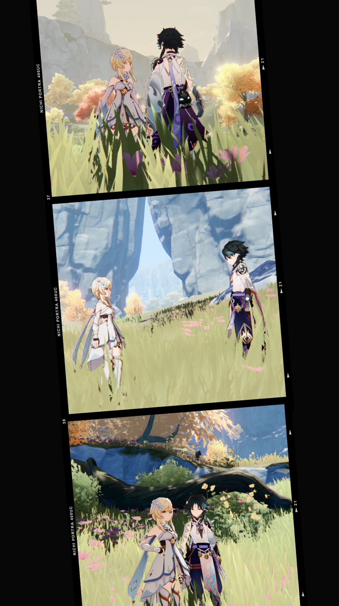 on Twitter: Wallpaper versions ✨ #xiao #lumine #xiaolumi #xiaolumine #GenshinImpact