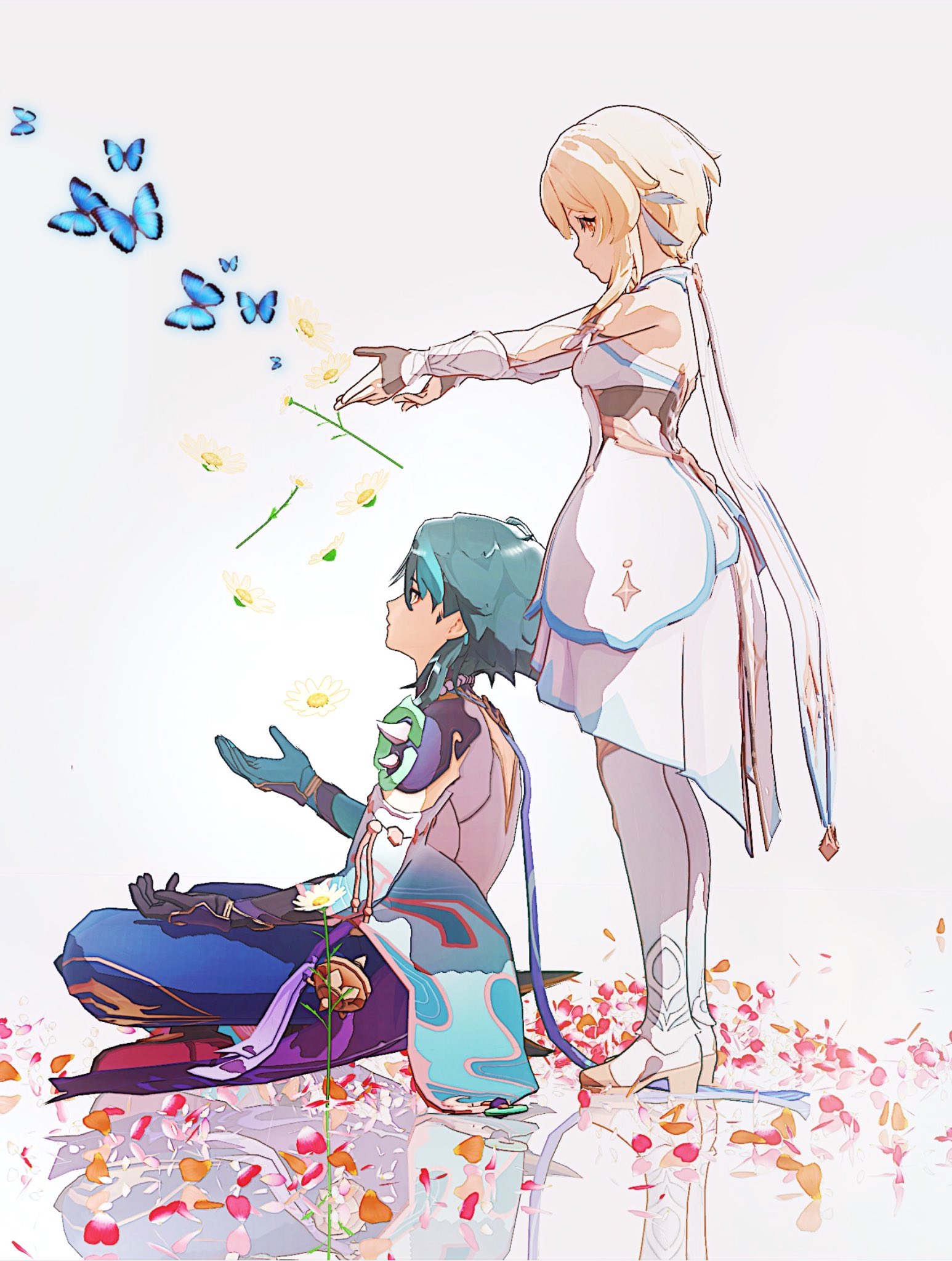 青枝眠on Twitter: #GenshinImpact #原神 #魈蛍#xiaolumi #XIAO #LUMINE 缄默