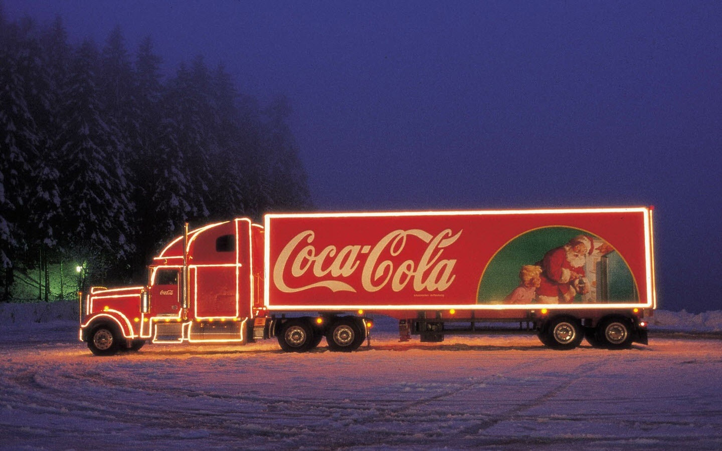 Рождественский грузовик Coca-Cola