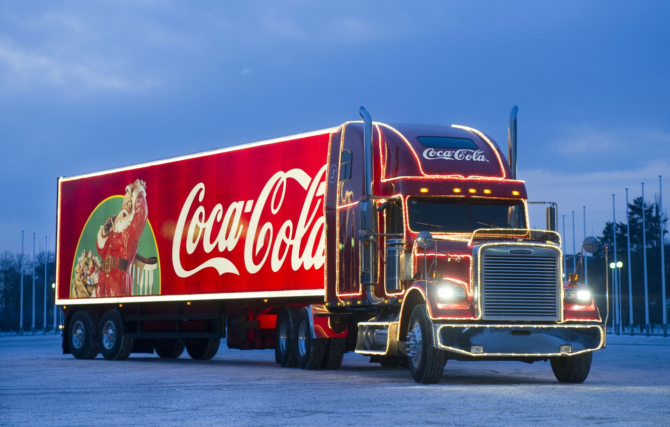 coca cola winter truck