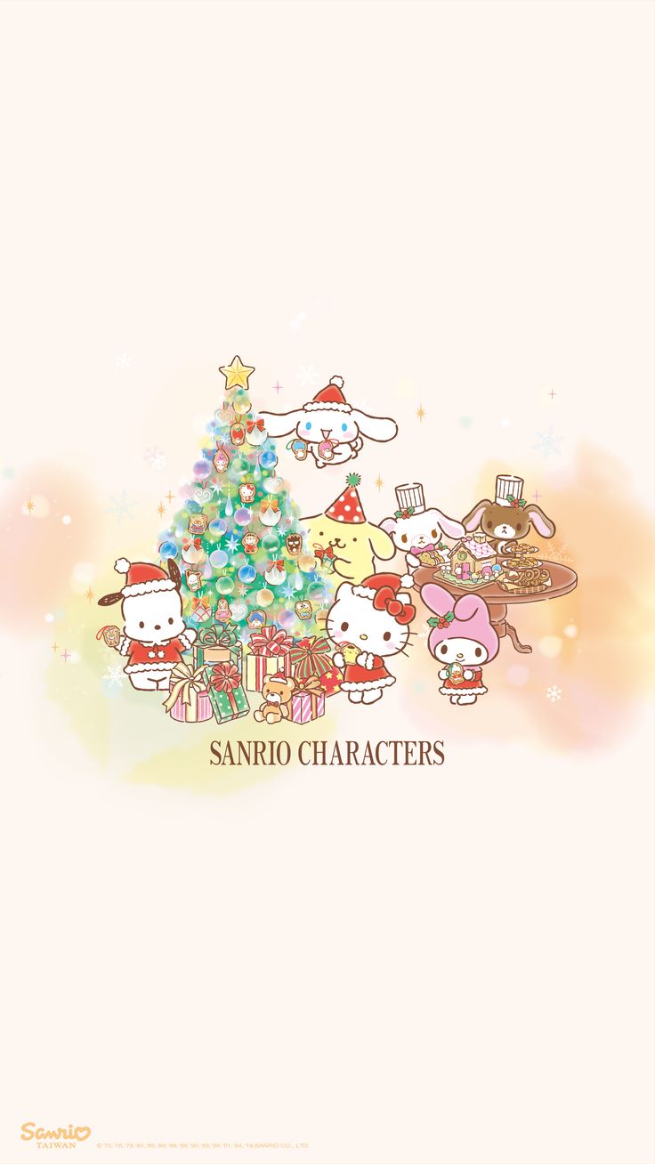 1800x3200】201912. Sanrio wallpaper, Hello kitty iphone wallpaper, Cute christmas wallpaper