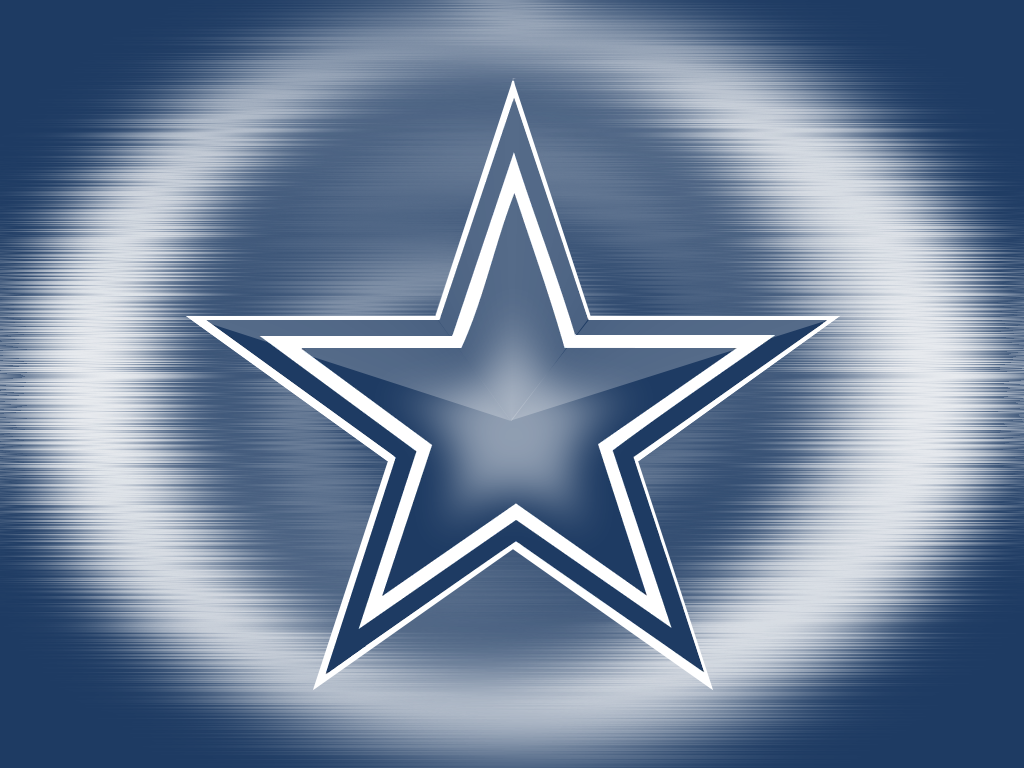 Download Dallas Cowboys Glowing 3D Star Logo Wallpaper