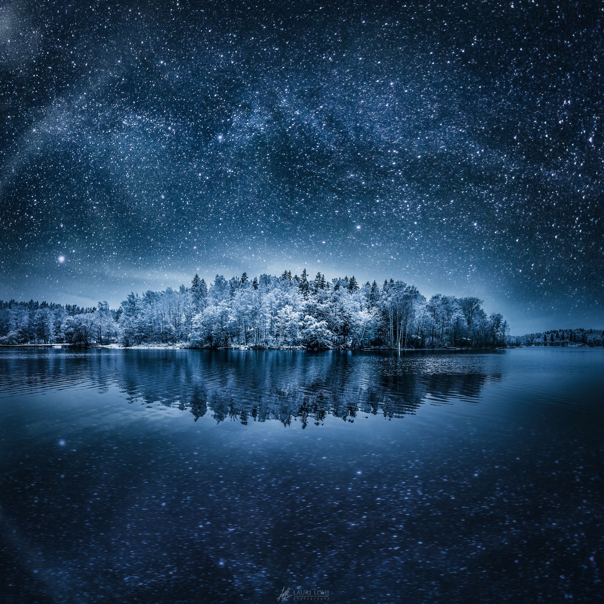 Winter Landscape Night Wallpapers - Wallpaper Cave