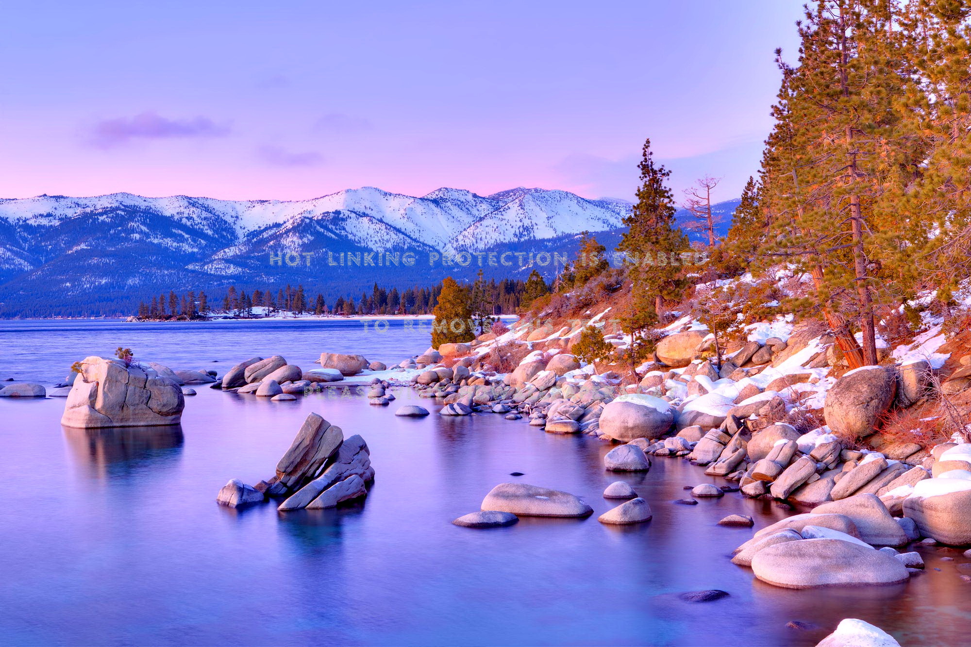 lake tahoe in winter mountain landscape sky