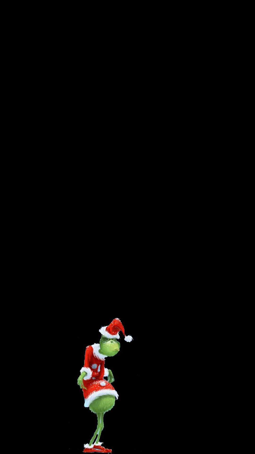 Download A Grinch With A Dog And A Santa Hat Wallpaper  Wallpaperscom