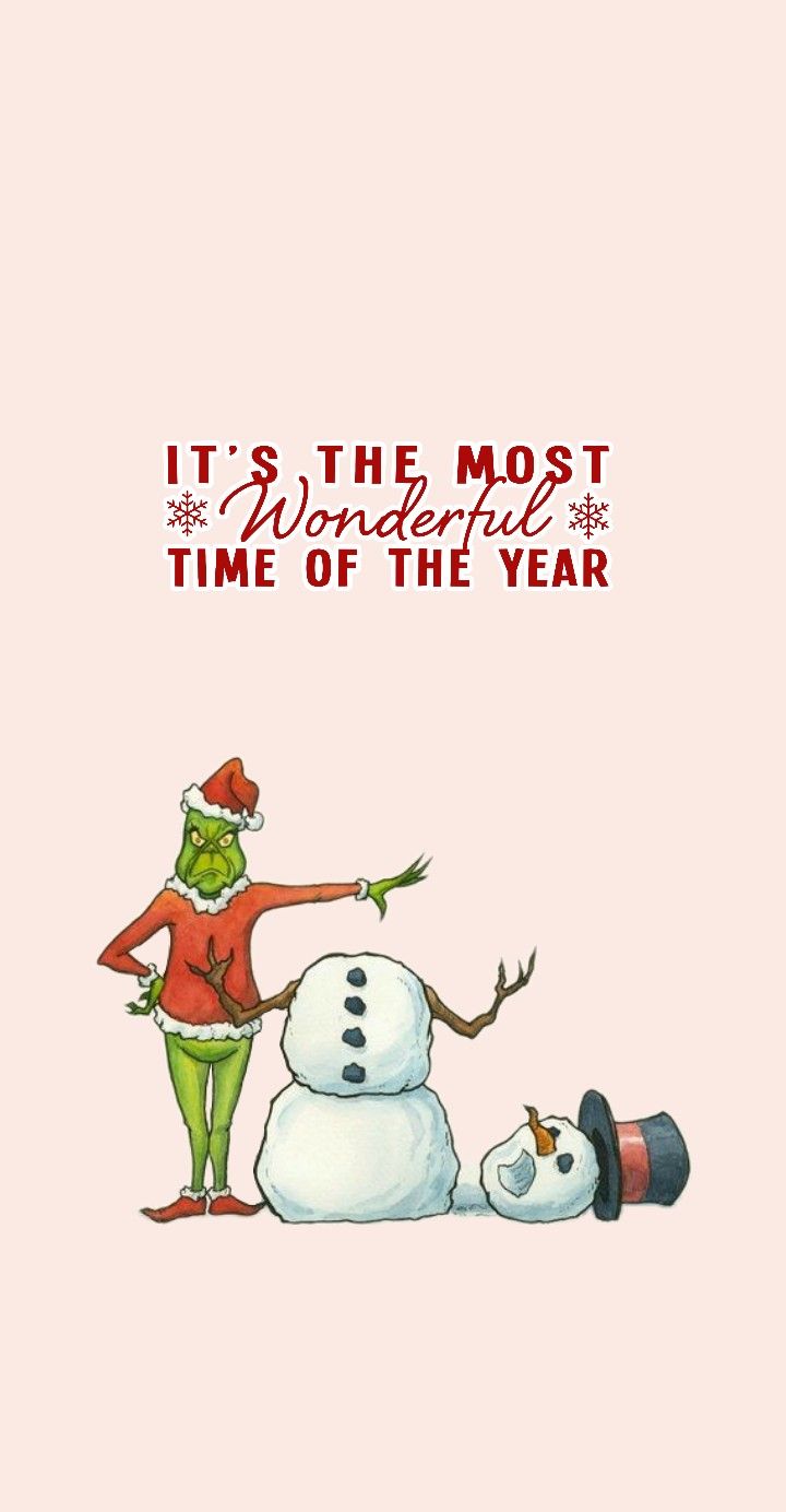 20 Cute Grinch Wallpapers for iPhone Free HD Download  HONESTLYBECCA   The grinch cartoon Cute christmas wallpaper Funny christmas wallpaper