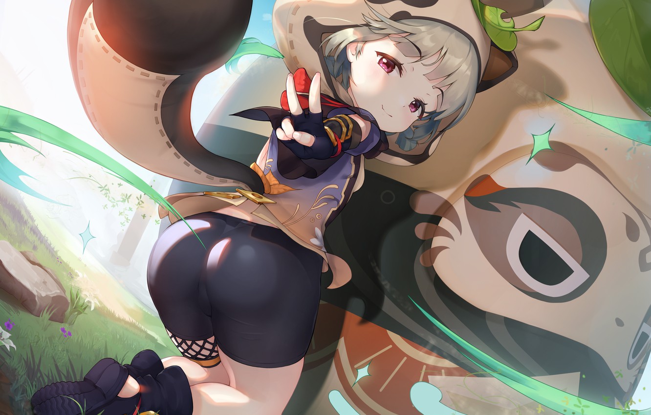 Wallpaper girl, Genshin Impact, Sayu image for desktop, section игры