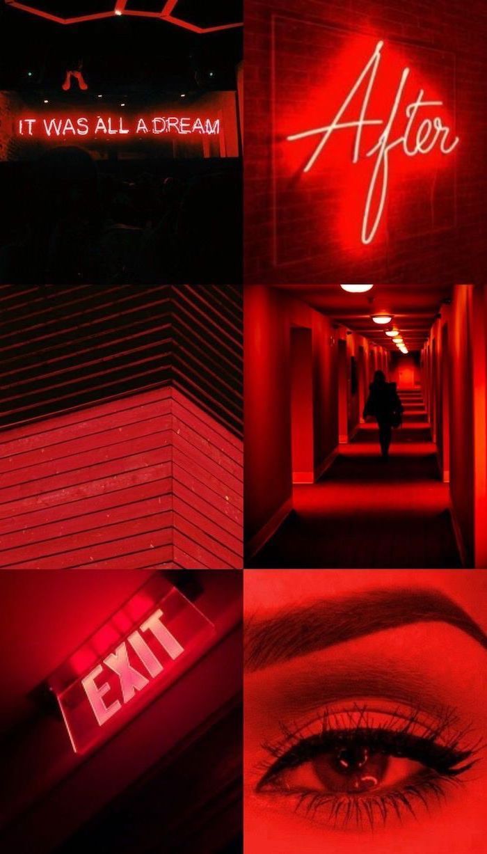 Red Aesthetic Neon Wallpaper Free Red Aesthetic Neon Background