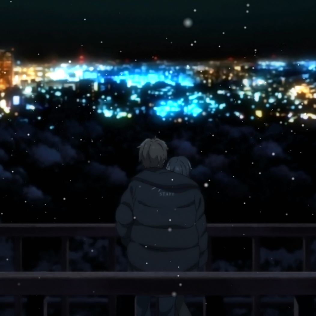 Mai and sakuta look at the night city live wallpaper [DOWNLOAD FREE]